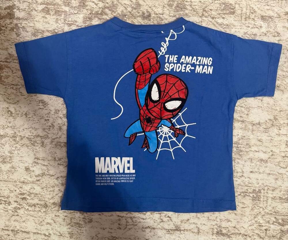 Zara Marvel The Amazing Spider-Man Blue Graphic T-Shirt